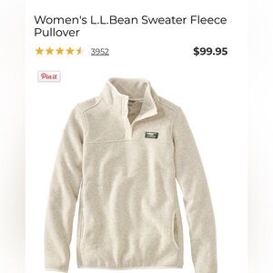 L.L. Bean Button-Up Pullover